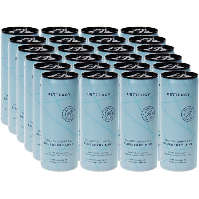 BETTERGY Blueberry Mint Mental Refresher, 24er Pack (EINWEG) zzgl. Pfand