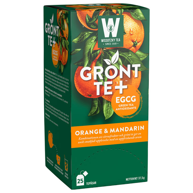 Wissotzky Grönt Te Mandarin Apelsin