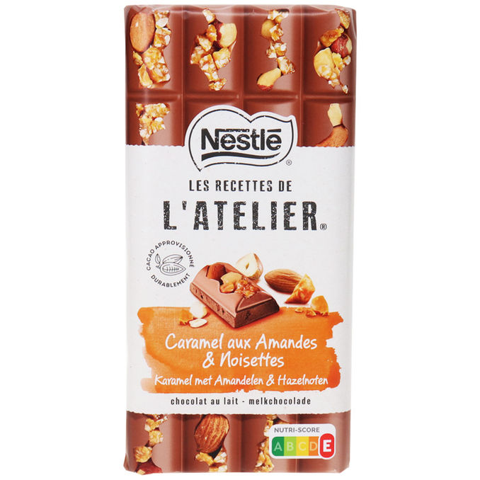 Nestlé Schokolade mit Karamell, Mandel & Haselnuss