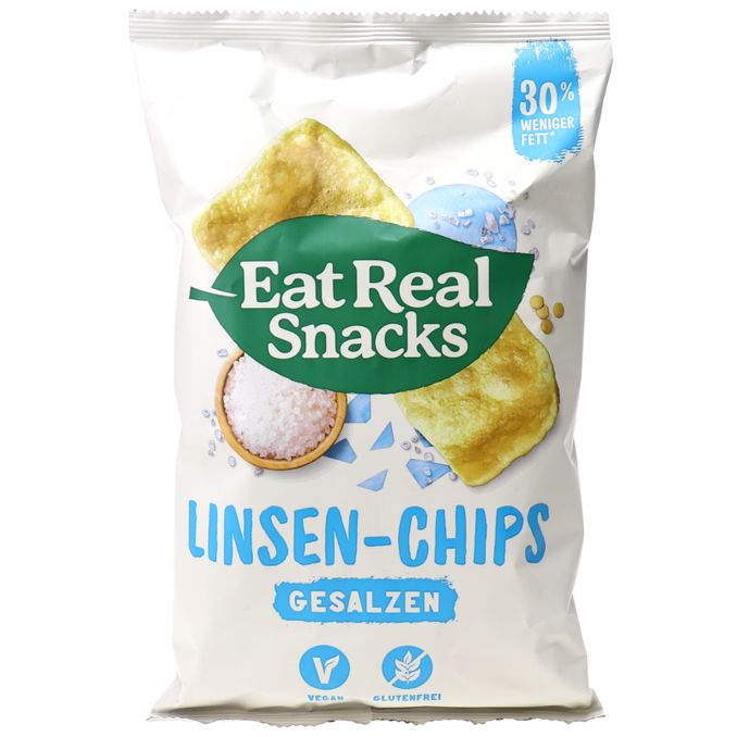 Eat Real Vegane Linsenchips mit Meersalz