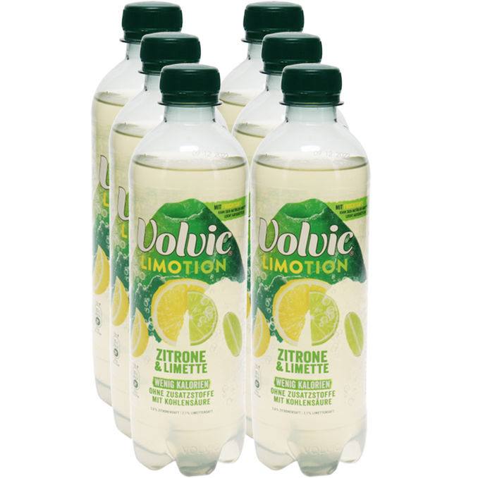 Volvic Limotion Zitrone, 6er Pack (EINWEG) zzgl. Pfand