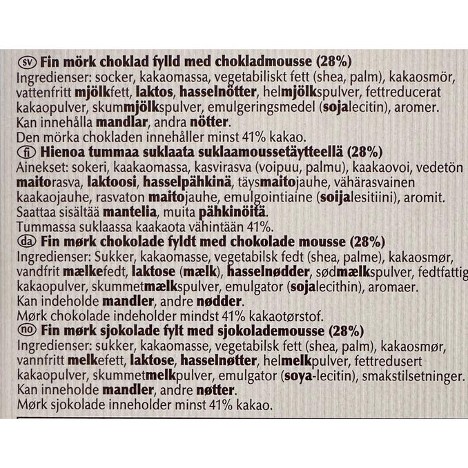 Lindt Tumma Suklaalevy Creation Suklaamousse