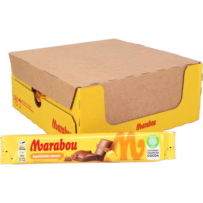 Marabou Suklaapatukka Appelsiinikrokantti 36-pack