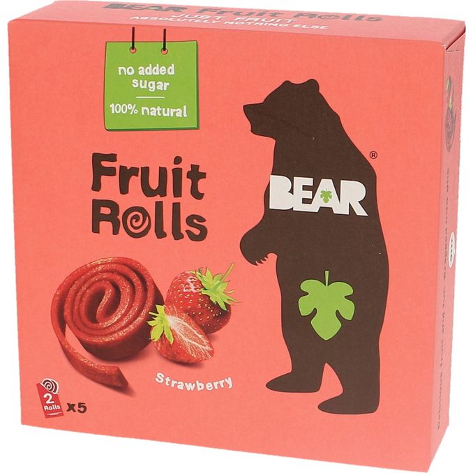 Bear Hedelmärullat Mansikka 5-pack