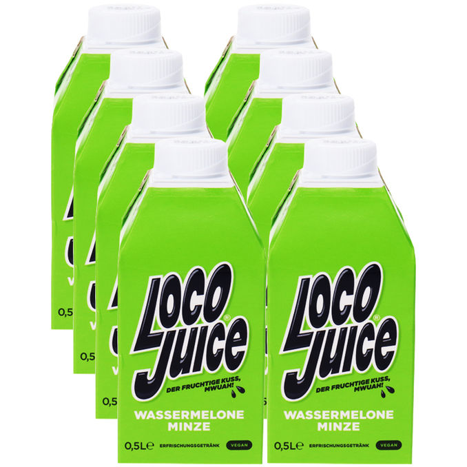 Loco Wassermelone-Minze-Saft, 8er Pack