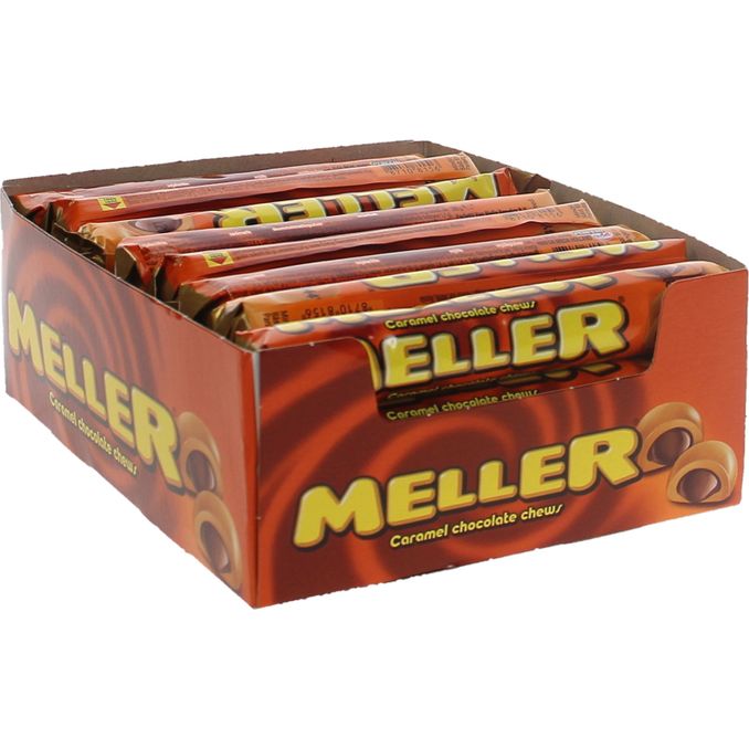 8-pack Mel Chocolate 24-pa, 24 38 g fra Meller Motatos