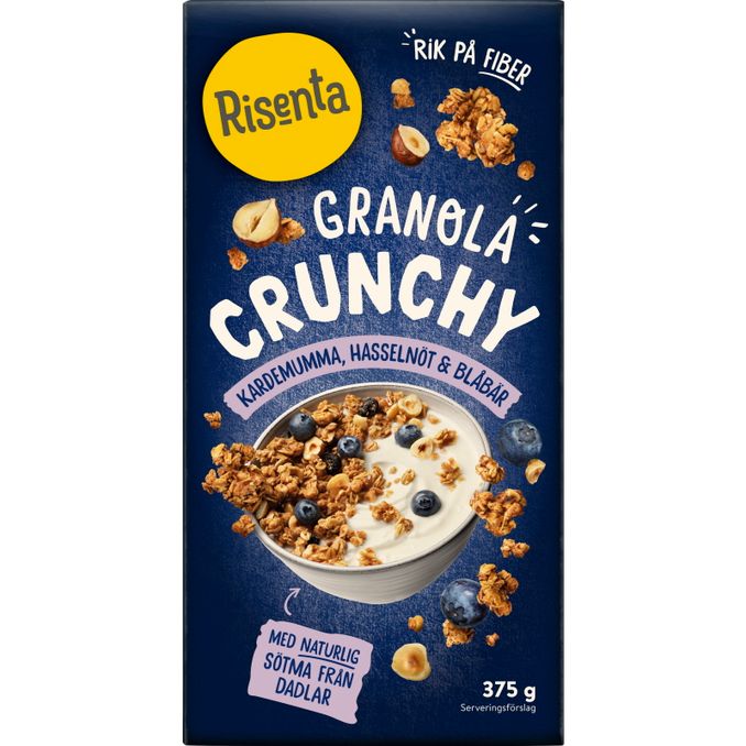 Risenta Granola Kardemumma Hasselnöt Blåbär