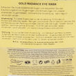 Zutaten & Nährwerte: 7th Heaven Gold Radiance Augenmaske