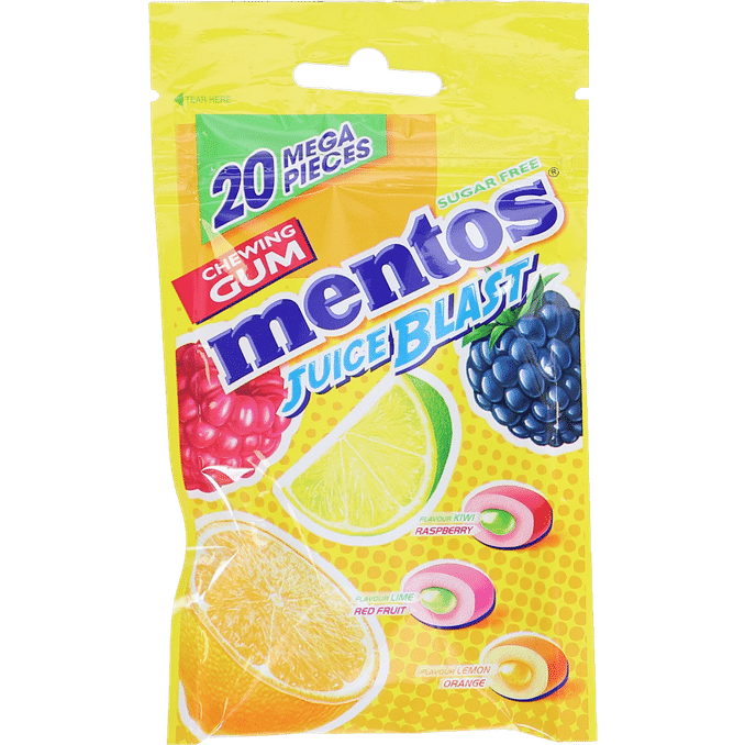 Mentos Gum Pure Fresh Juice Blast 40g