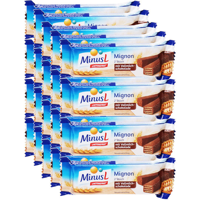 MinusL Mignon Waffel-Riegel, 20er Pack