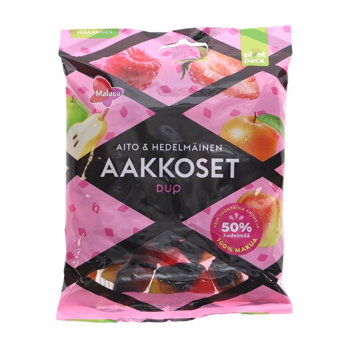 Malaco Aakkoset Aito & Hedelmäinen Duo