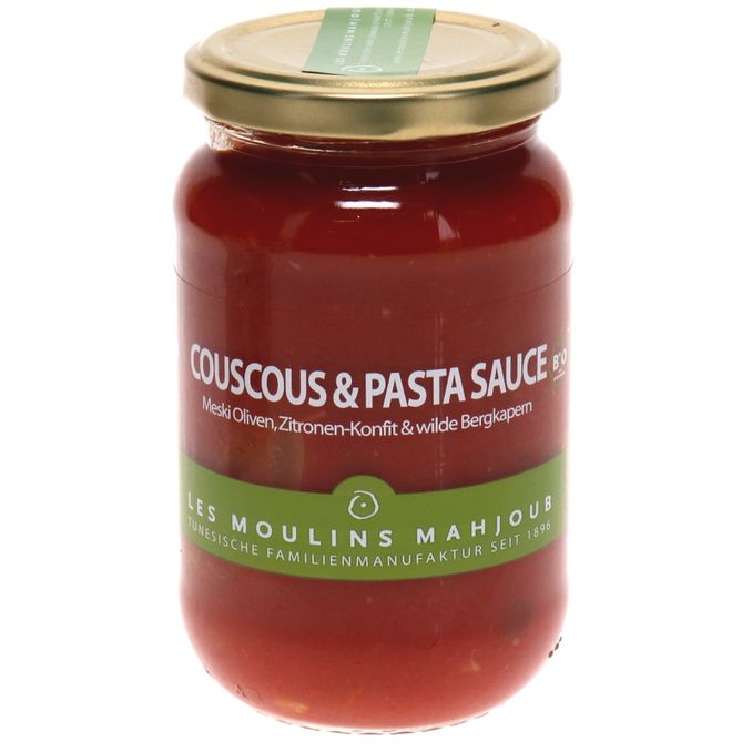 Les Moulins Mahjoub BIO Couscous & Pasta Sauce mit Oliven & Kapern