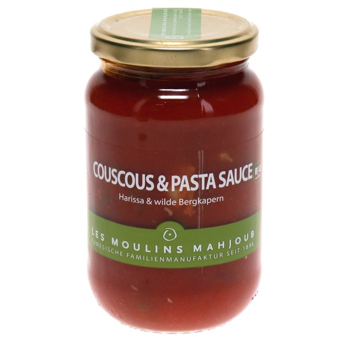 Les Moulins Mahjoub BIO Couscous & Pasta Sauce mit Harissa & Kapern
