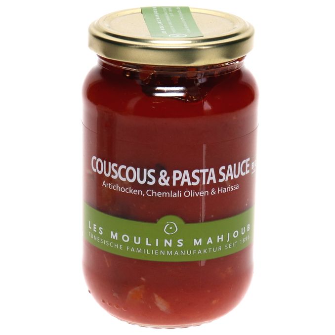 Les Moulins Mahjoub BIO Couscous & Pasta Sauce mit Artischocken & Oliven