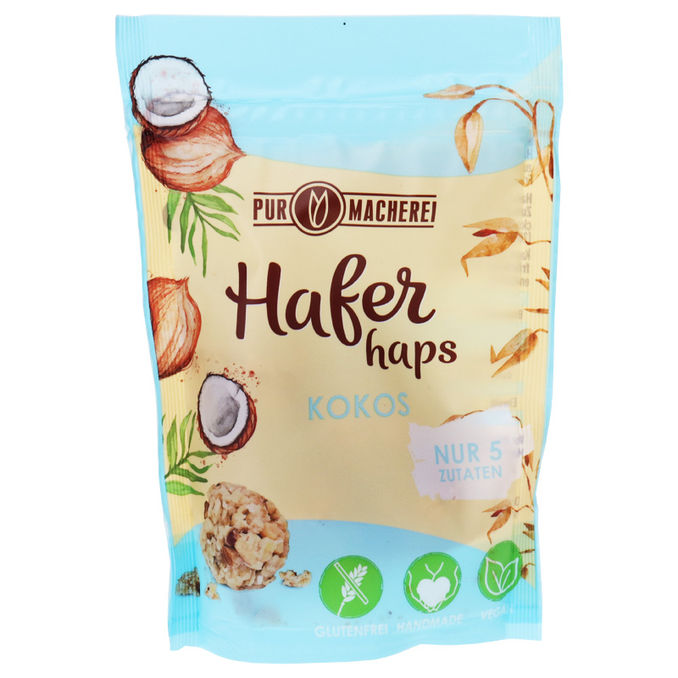 PURmacherei Vegane Hafer-Mandel-Kokos Kugeln 