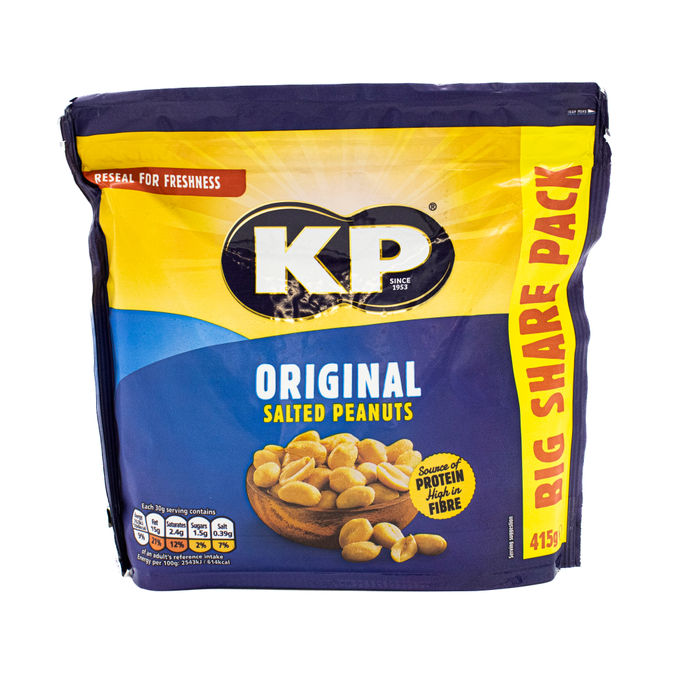 KP Original Salted Peanuts 415g, 415g from KP Motatos