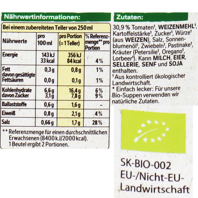 Maggi BIO Tomatensuppe