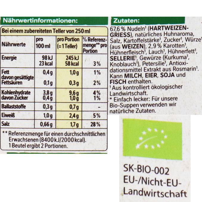 Maggi BIO Hühnersuppe