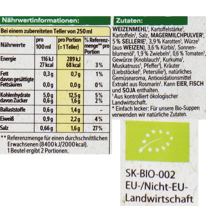 Maggi BIO Gemüsesuppe 