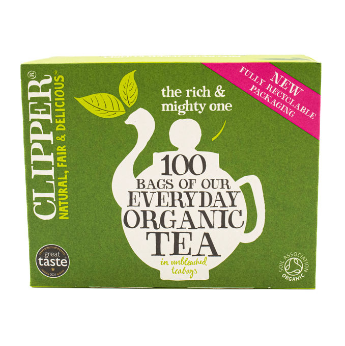 Clipper Organic Fairtrade Everyday Tea 100 Bags, 232g from Clipper ...