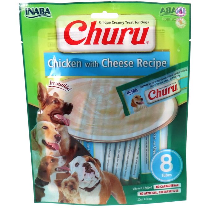 INABA Hundesnack Huhn und Käse, 8 Sticks