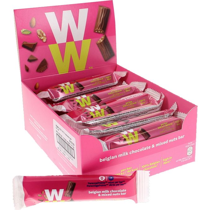 Weight Watchers Belgisk Mjölkchoklad Nötter 24-pack