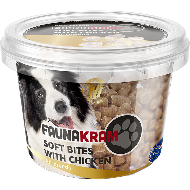 Snack Für Hunde, Mit Hühnchen, 200g Von Faunakram | Motatos