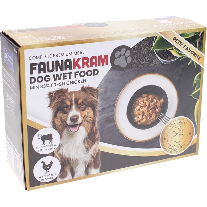 Läs mer om Faunakram Hundfoder Kyckling Oxe
