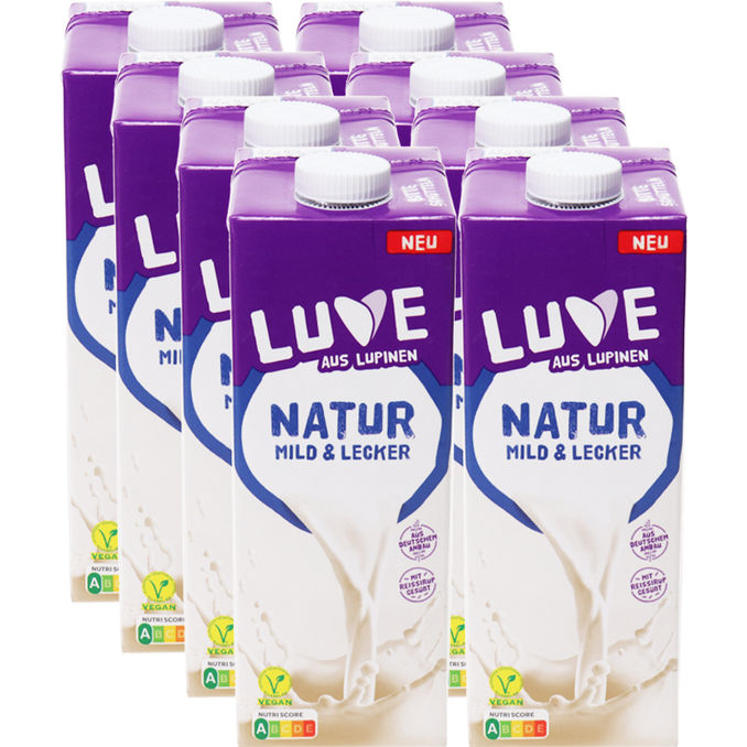 Luve Lupinen Drink Natur, 8er Pack