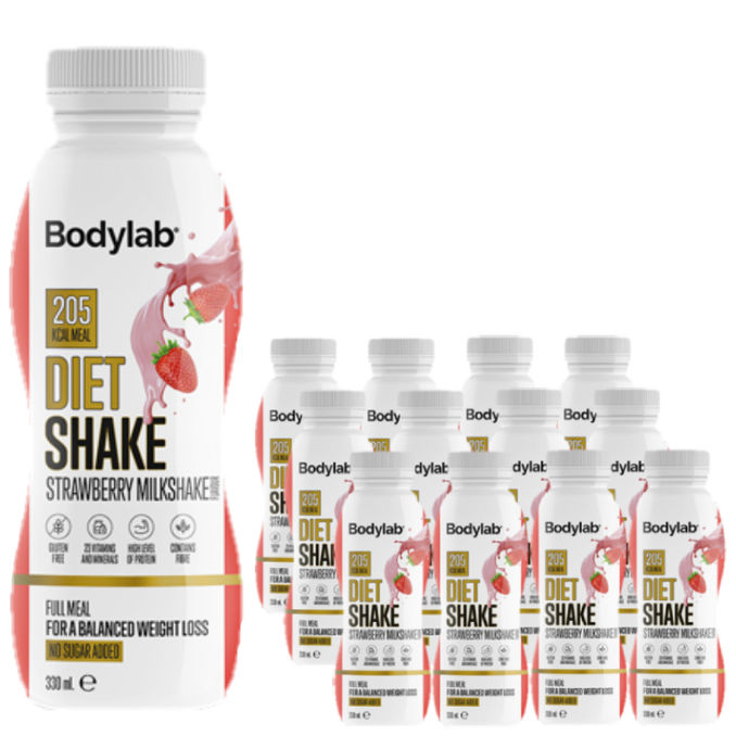 Bodylab Diet Shake Jordgubbe 12-pack