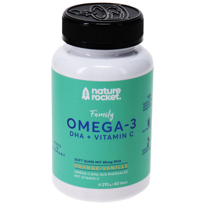 Nature Rocket Vegane Fruchtgummis mit Vitaminen & Omega-3