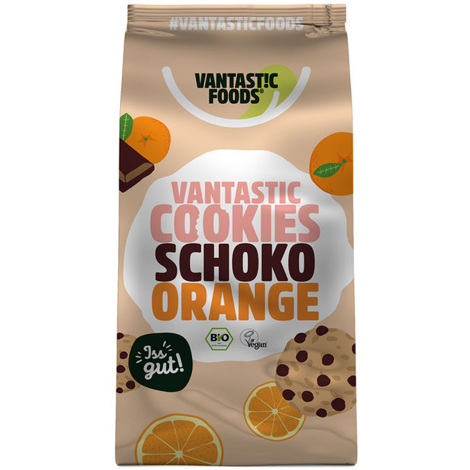 Vantastic foods BIO Cookies Schoko Orange