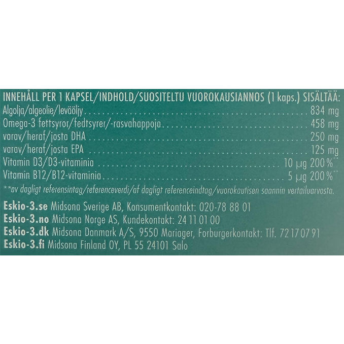 ESKIO Vegansk Omega-3 Kapsel