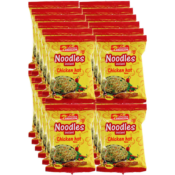 Golden Dragon Instantnudeln Hot Chicken, 24er Pack