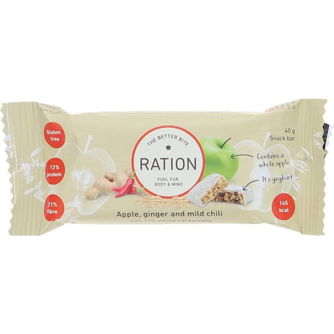 Ration Välipalapatukka Omena, Inkivääri & Chili
