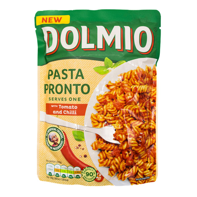 Dolmio Pasta Pronto Tomato and Chilli 200g, 200g from Dolmio | Motatos