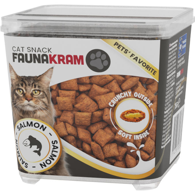 Faunakram Snack für Katzen, mit Lachs