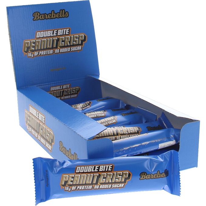 Barebells Proteiinipatukka Double Bite Peanut Crisp 12-pack