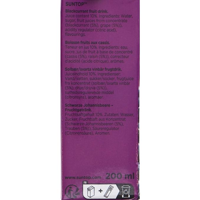 Suntop Svartvinbärs Dryck 3-pack