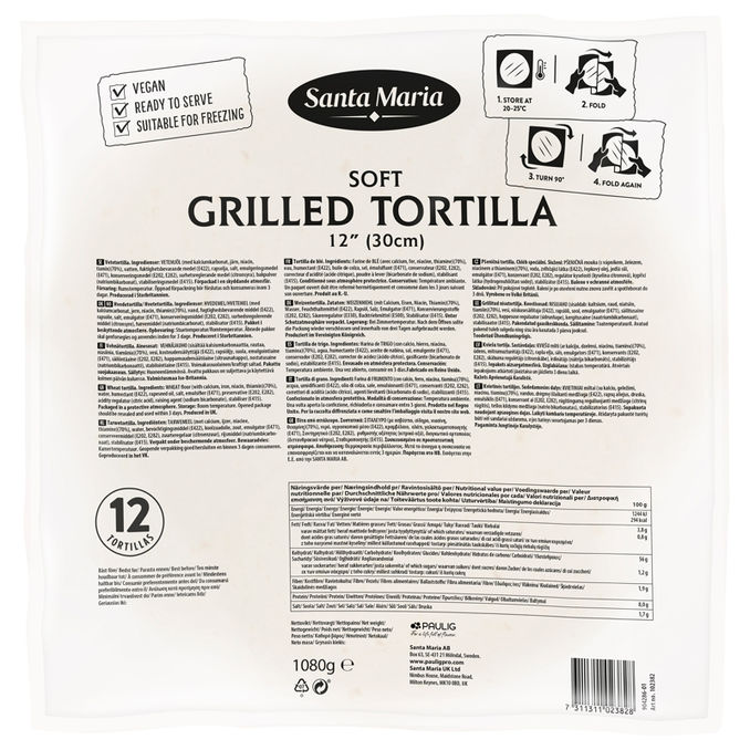 Santa Maria Soft Tortilla Grilled 30 cm