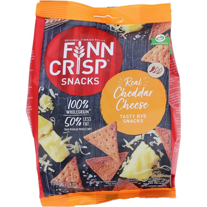 Finn Crisp Rye Snack Cheddar Cheese 150 g