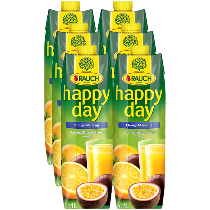 Rauch Happy Day Orange-Maracuja, 6er Pack