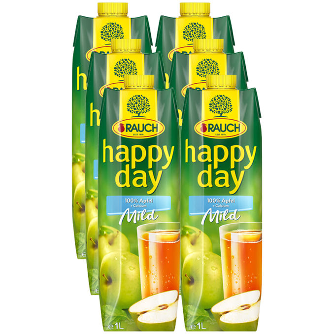 Happy Day Apfel Mild 6er Pack 6x 1l Von Rauch Motatos