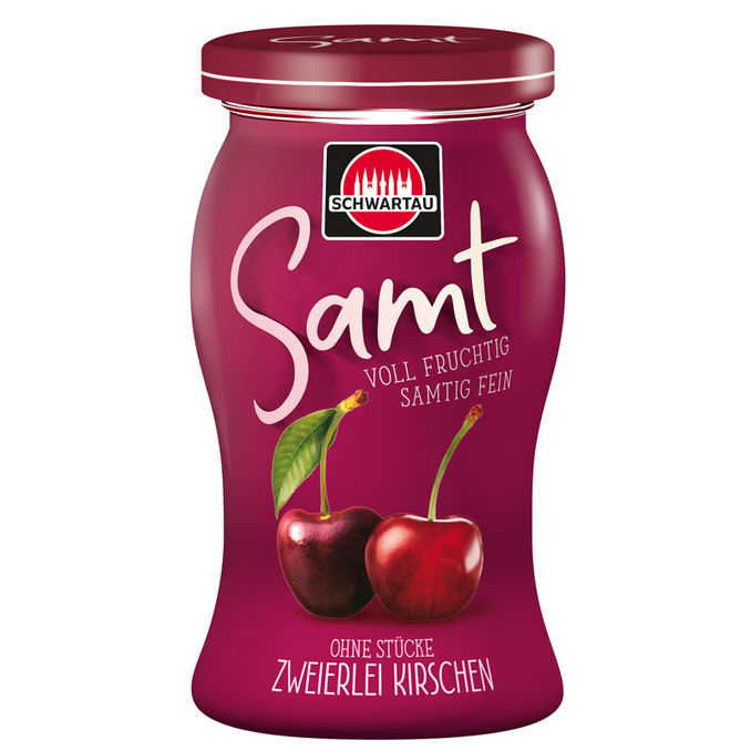 Schwartau Fruchtaufstrich Zweierlei Kirschen ohne Stücke