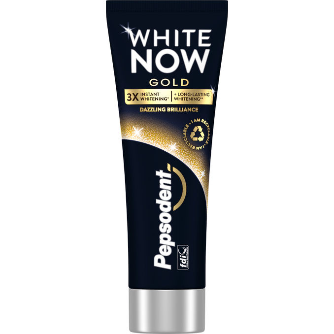 Pepsodent Tandkräm White Now Gold