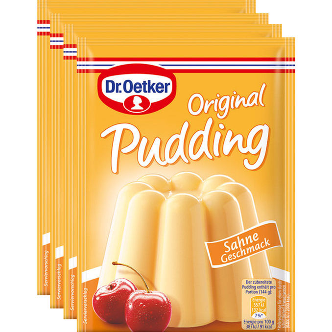 Dr. Oetker Pudding Sahne, 4er Pack