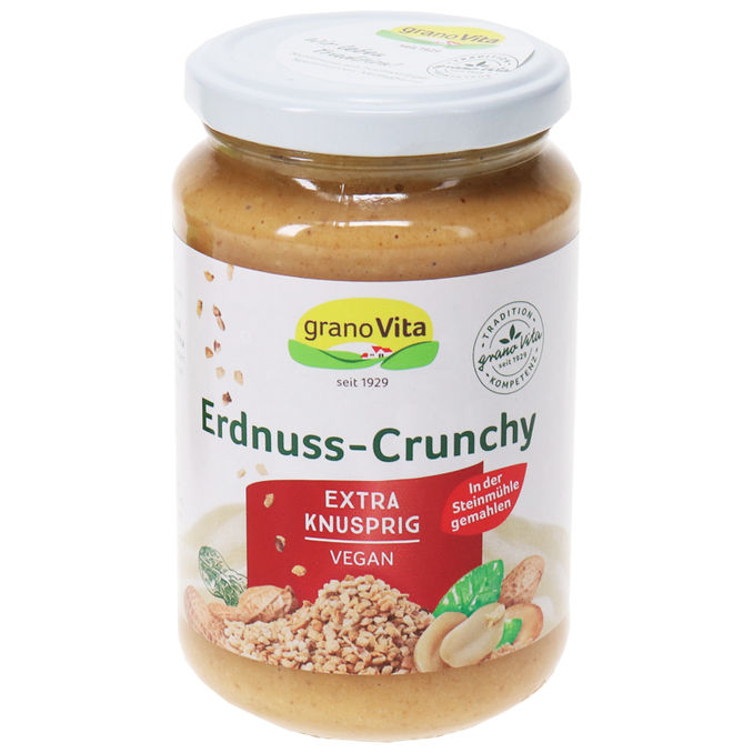 GranoVITA Vegane Erdnusscreme crunchy