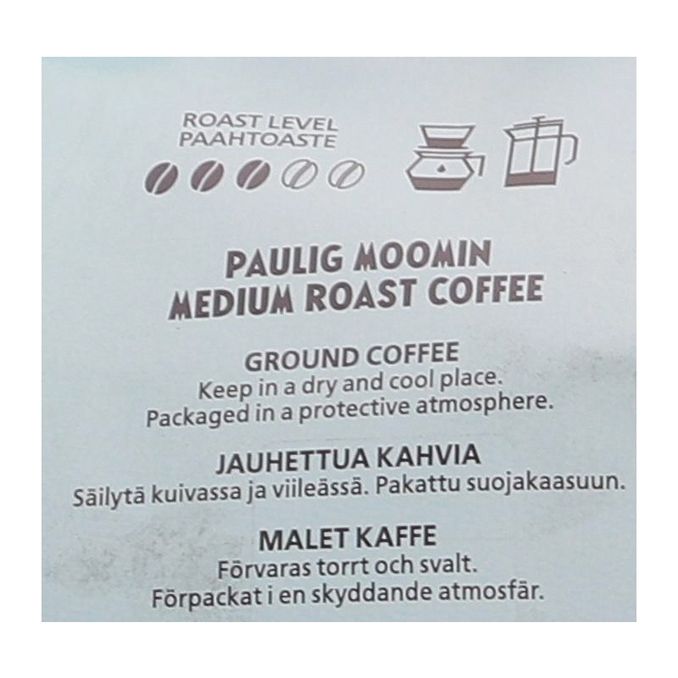 Näringsinnehåll Moomin Kaffe Malet Mellanrostat 