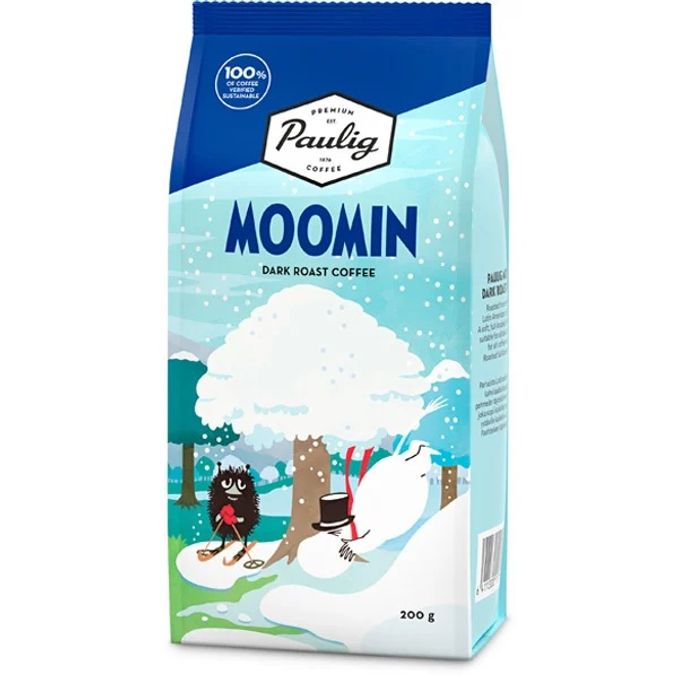 Paulig Moomin Mörkrostat Malet Kaffe