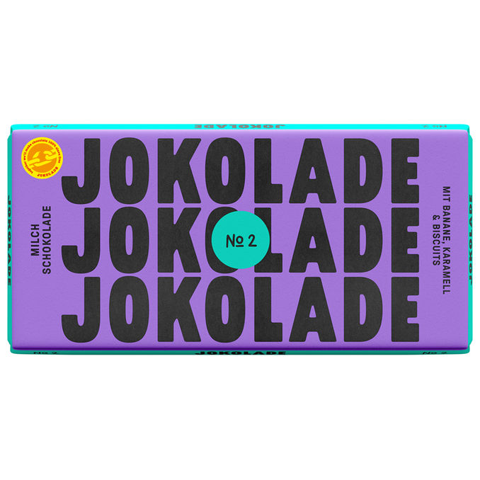 JOKOLADE Schokolade Banane, Keks & Karamell